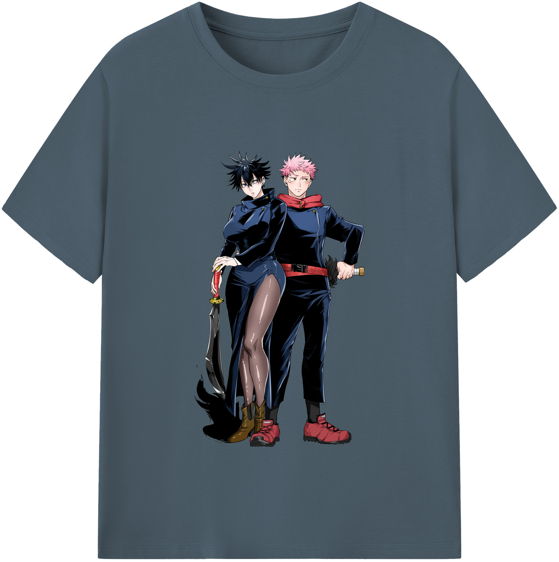 （画像用） 呪術廻戦 Jujutsu Kaisen 綿100％半袖Tシャツ（フロントプリント）